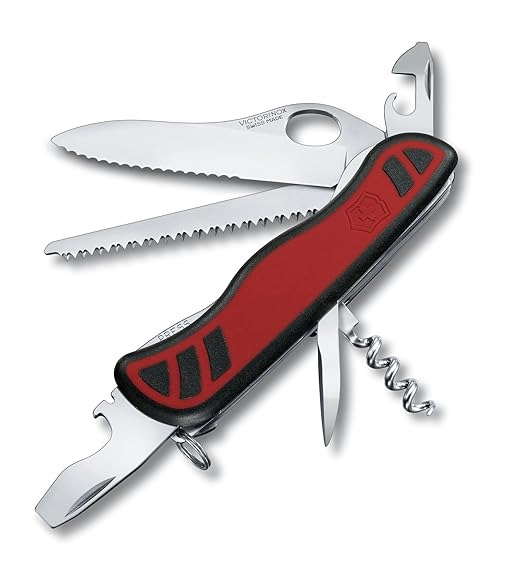 VICT-FORESTER WAVY EDGE ONE HAND 2C (0.8361.MWC)-KNIFE-RED/B